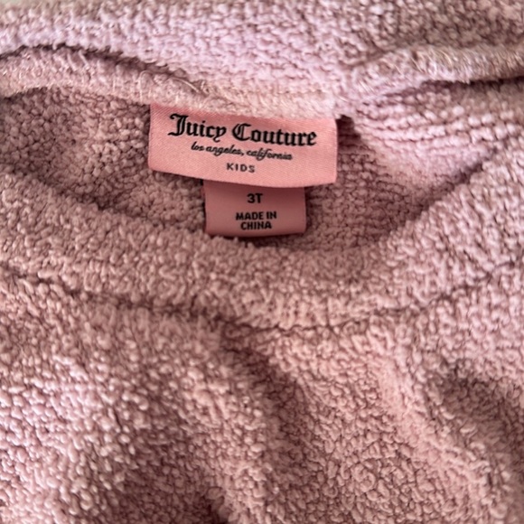 Juicy Couture Pink Matching Set Girls 3T Sweat Suit - Picture 5 of 10